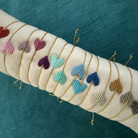 Bracciali cuori laminati